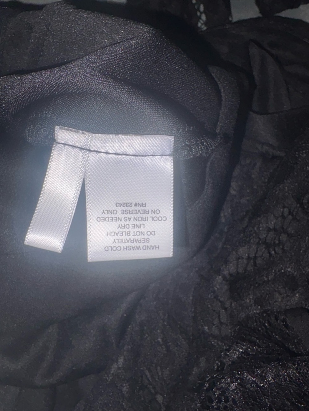 New York & Company Black Lace Long-Sleeve Jumpsuit - Picture 7 of 7